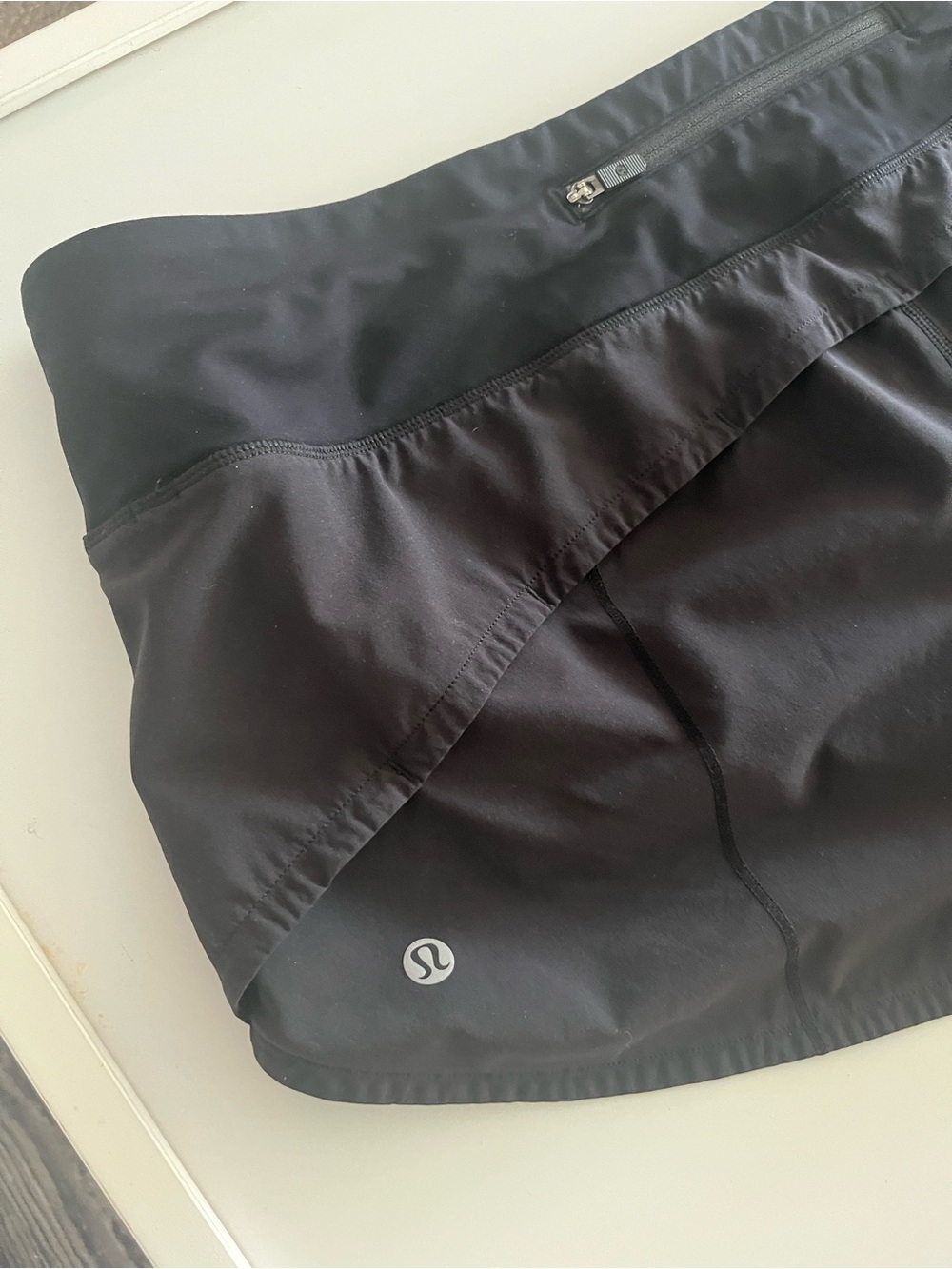 lululemon athletica Black Women’s Athletic Shorts with Zip Pocket